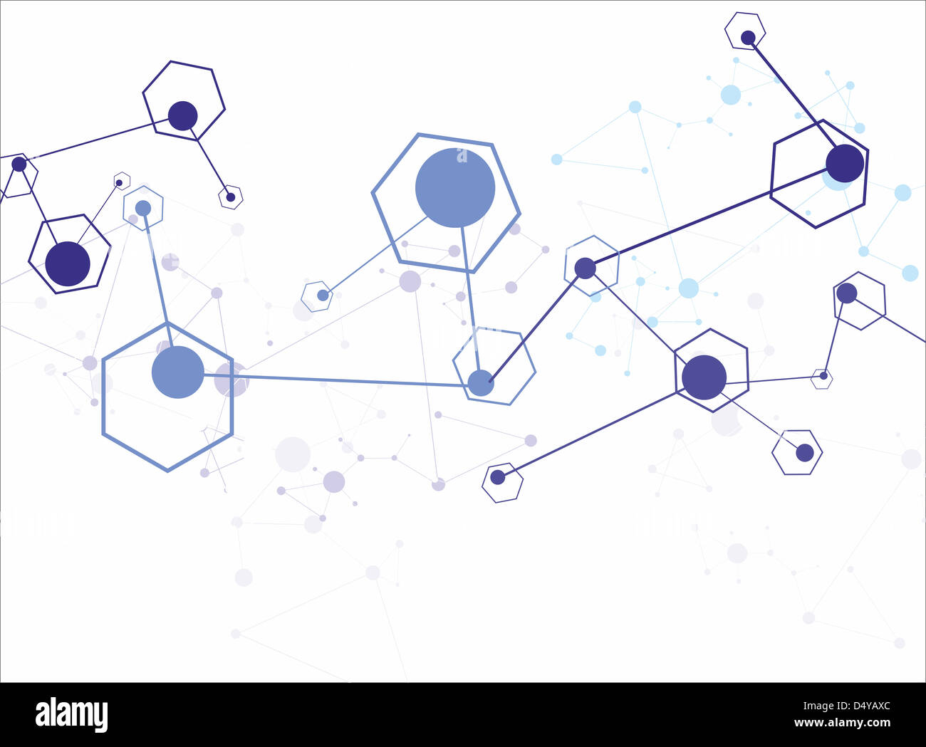 Molecule background Stock Photo