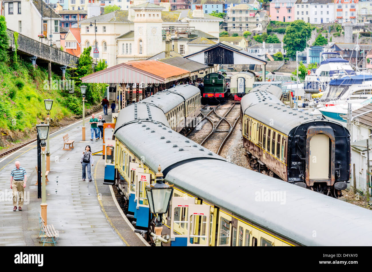 dartmouth and paignton railway dartmouth kingswear station Stock Photo ...
