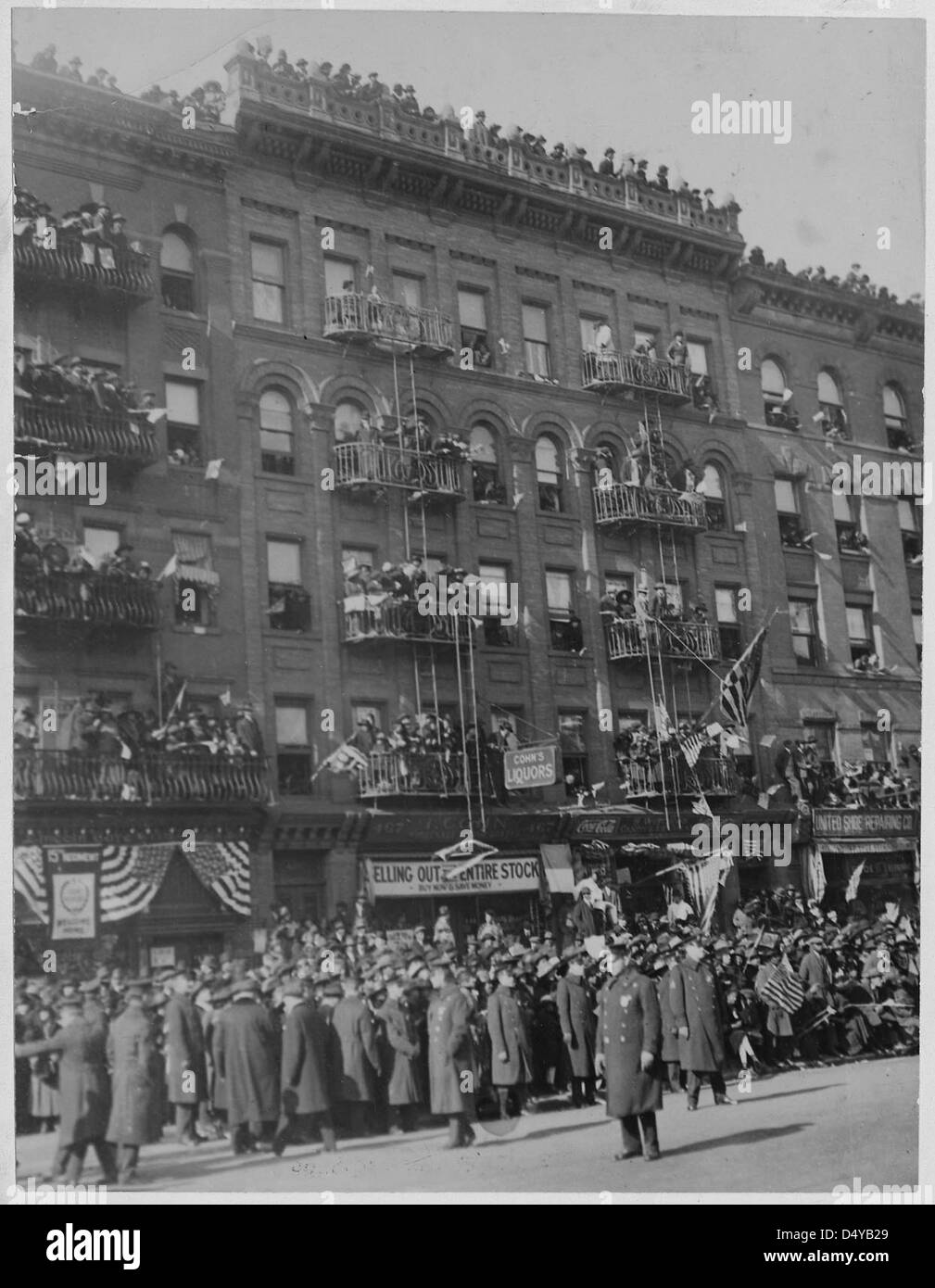 Famous New York [African American] soldiers return home. Stock Photo