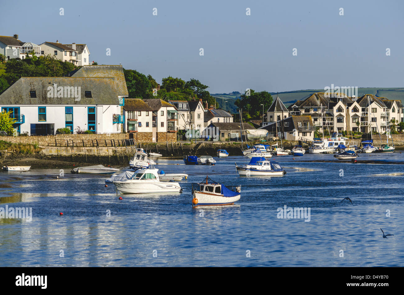 town quay the kingsbridge estuary kingsbridge town devon england uk