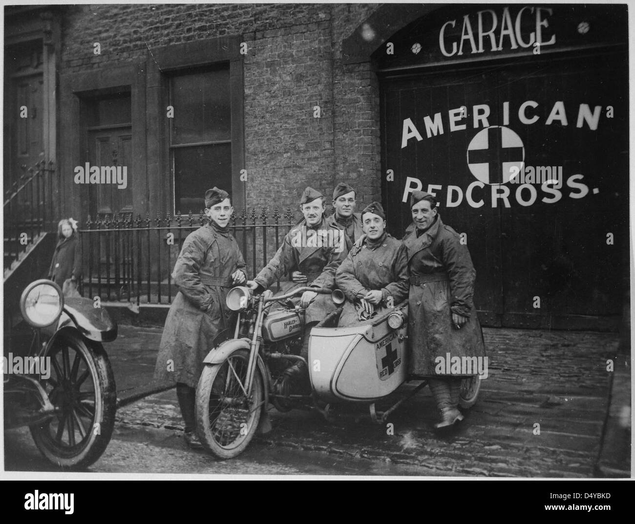 American Red Cross in Great Britain. One unit of the famous "Flying Squadron"... Stock Photo
