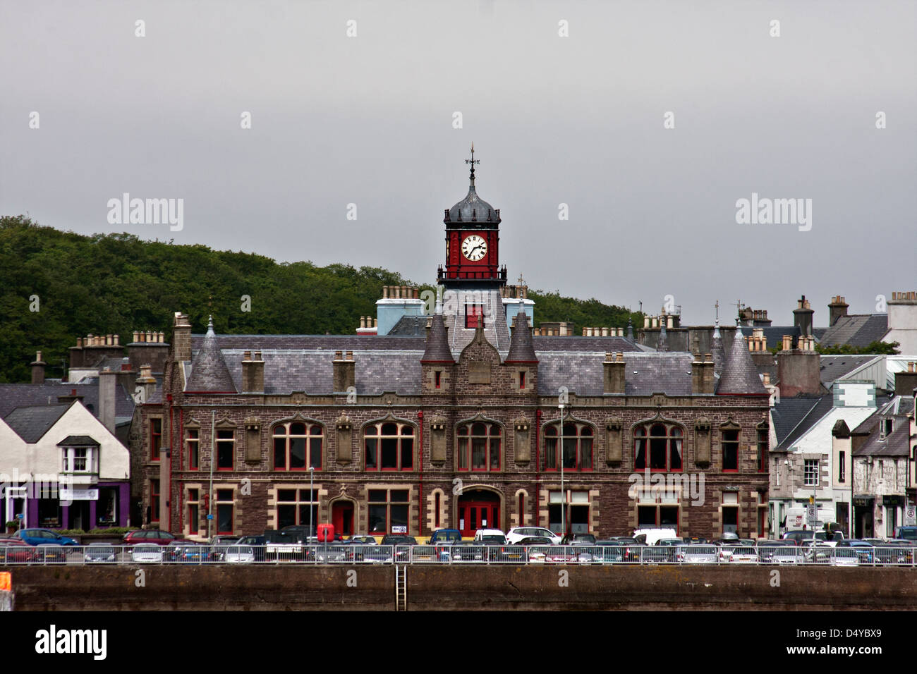 Isle of Lewis, Outer Hebrides, Scotland, The Old Town hall of the town
