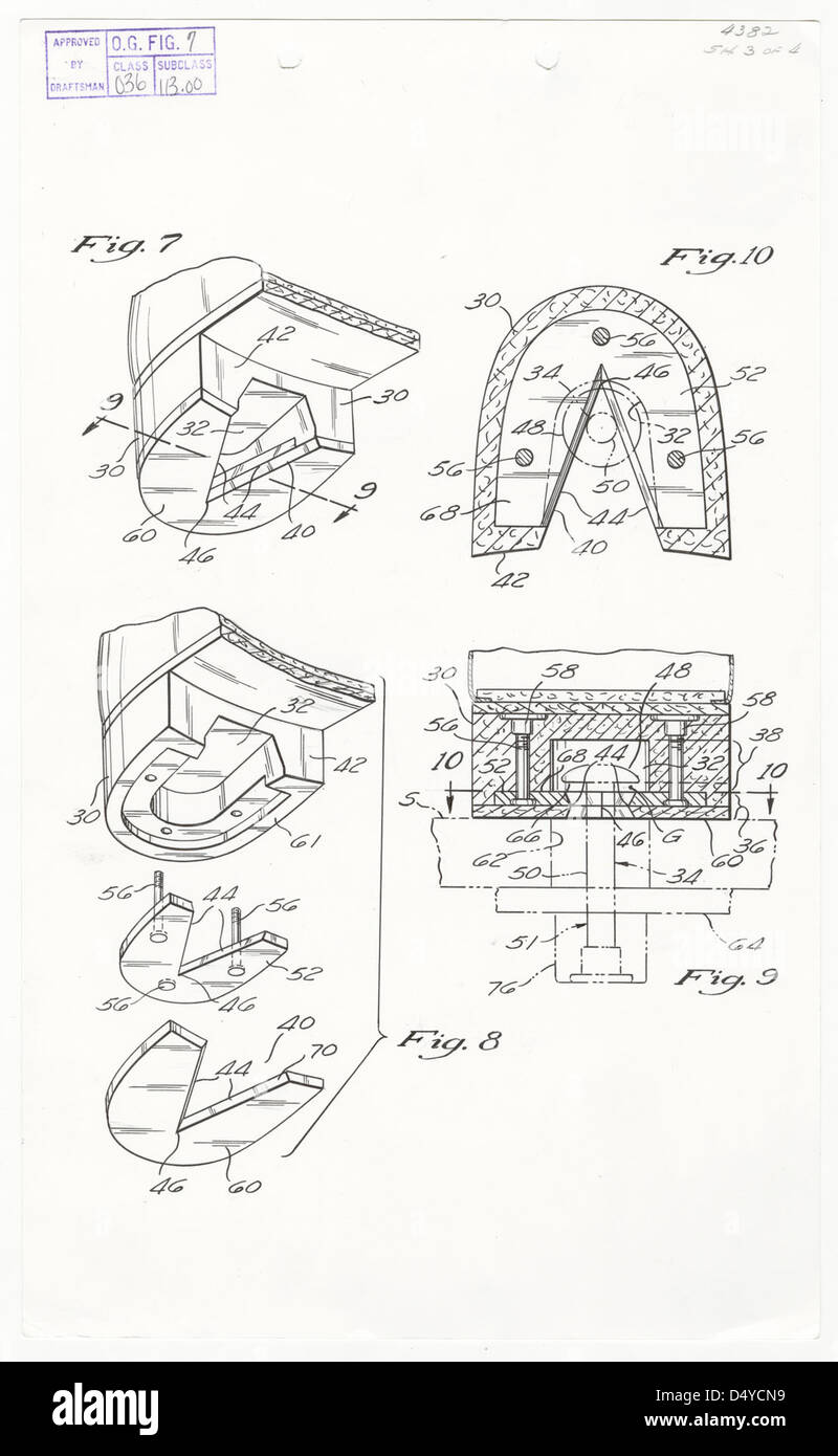 Michael Jackson's Anti-Gravity Illusion Shoes Patent Drawings (Page 5 of 8  Stock Photo - Alamy
