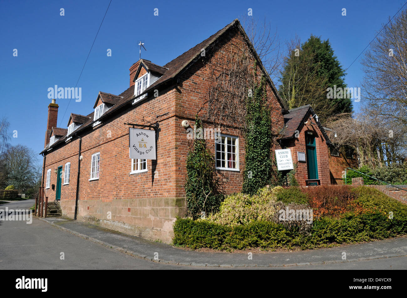 The local village hall in Ashow, Warwickshire. Stock Photo
