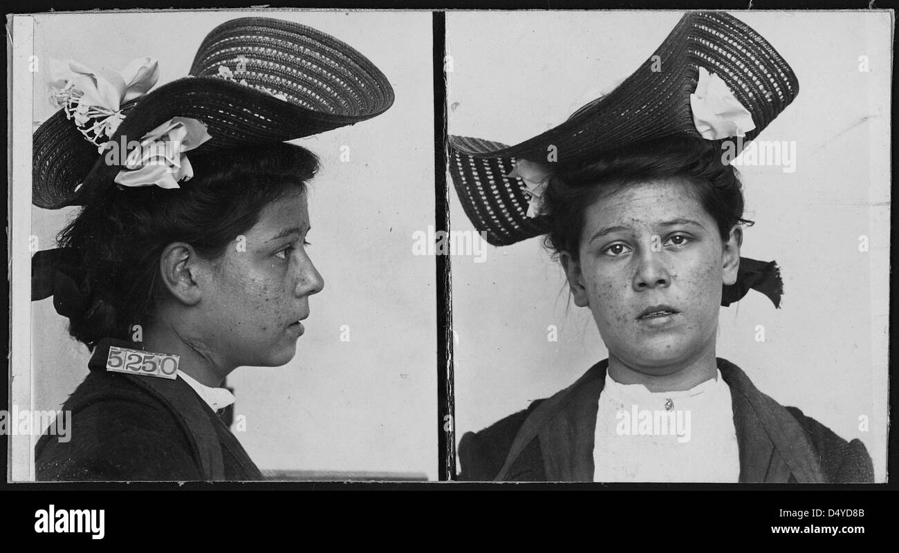 Prisoner at Leavenworth Federal Penitentiary. Lizzie Cardish., 1906 Stock Photo