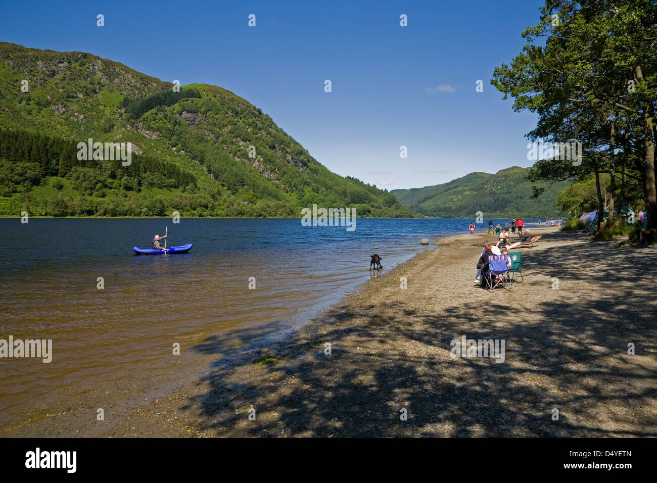 Stirling, United Kingdom, the Loch Earn in the Loch Lomond & the Trossachs National Park Stock Photo