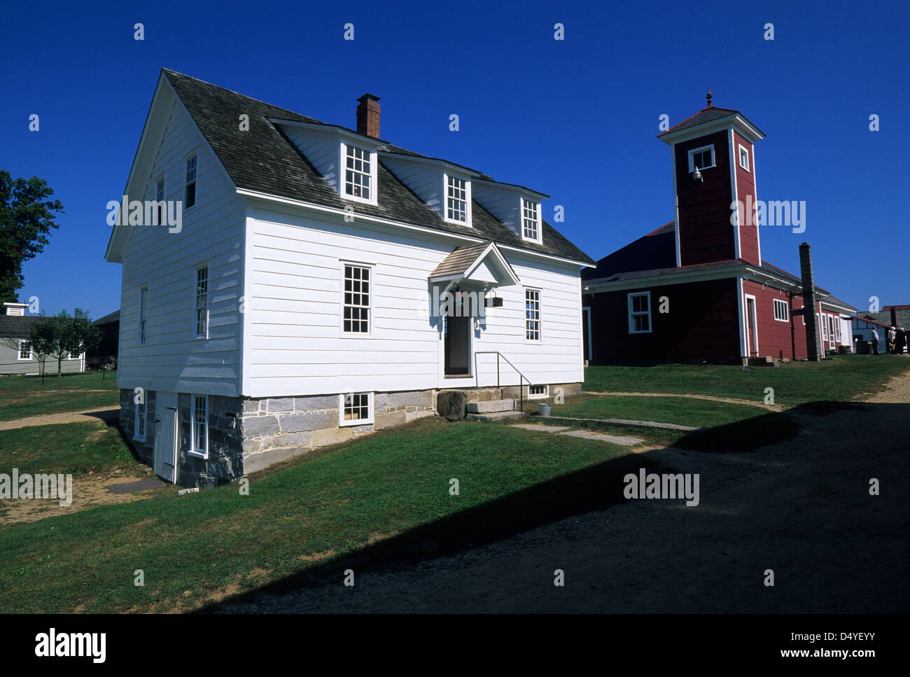 Elk2811094 New Hampshire, Canterbury Shaker Village, Firehouse, 1908
