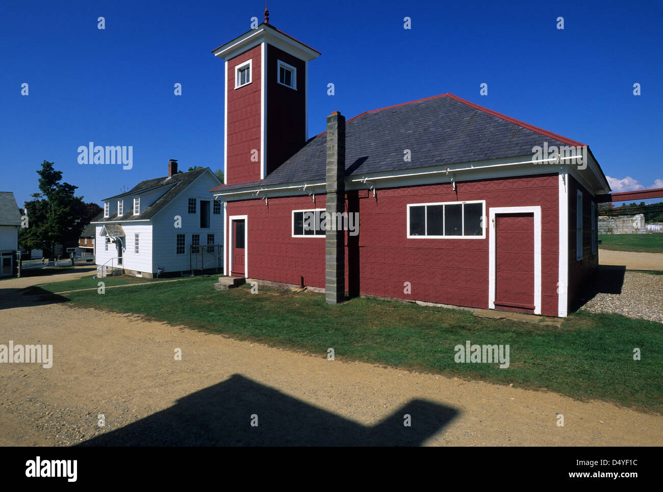 Elk2811096 New Hampshire, Canterbury Shaker Village, Firehouse, 1908