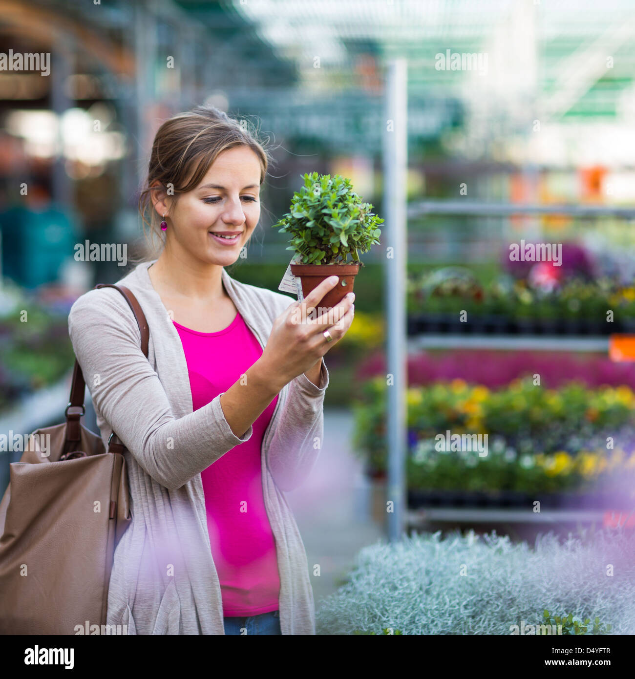 Image young woman gardener hi-res stock photography and images - Alamy