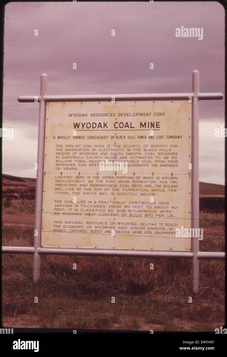 The Wyodak Coal Mine at Gillette. One of the many power plants proposed