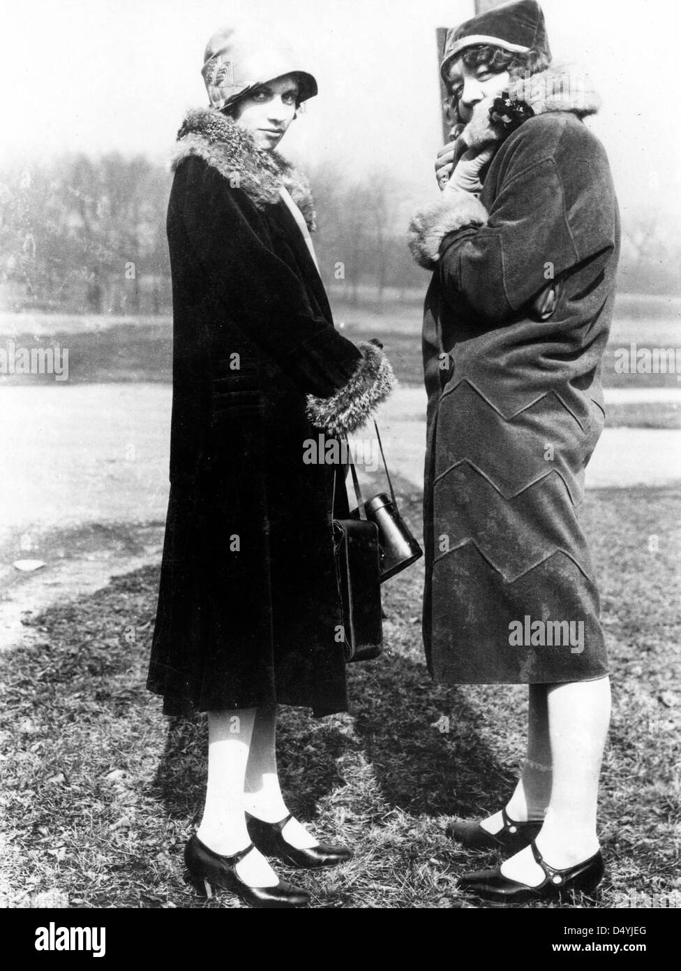 Roma Spencer and Frances Hill, ca. 1927 Stock Photo