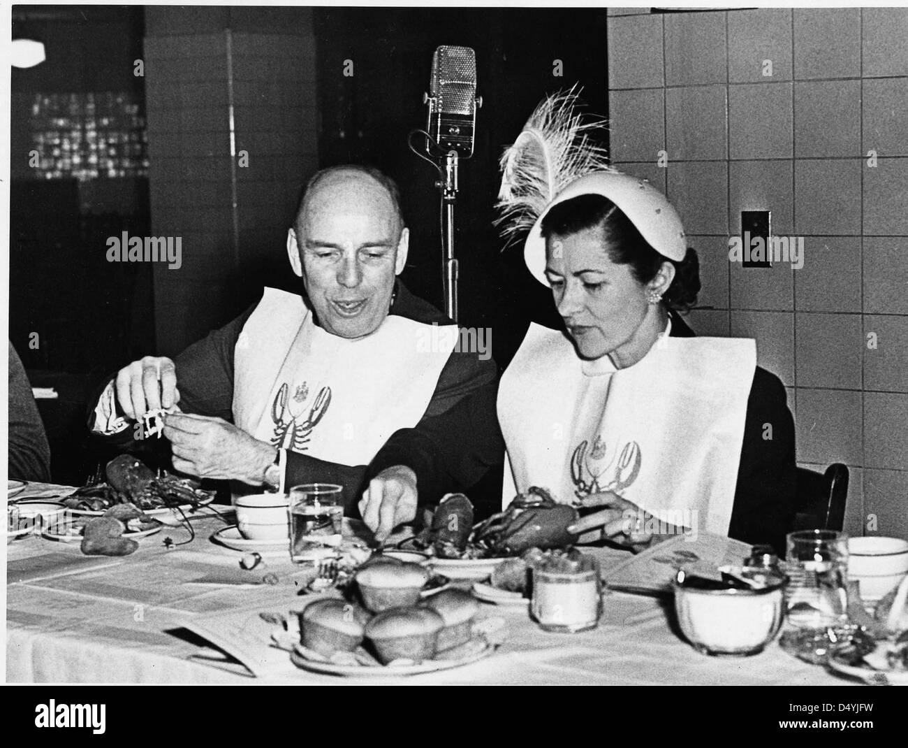 Photograph of Maine State Society Lobster Dinner, 02/21/1951 Stock Photo