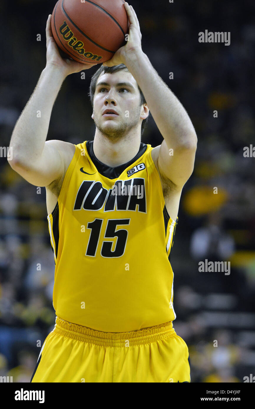 March 20, 2013 - Iowa City, IA, USA - March 20, 2013: Iowa's Eric May ...