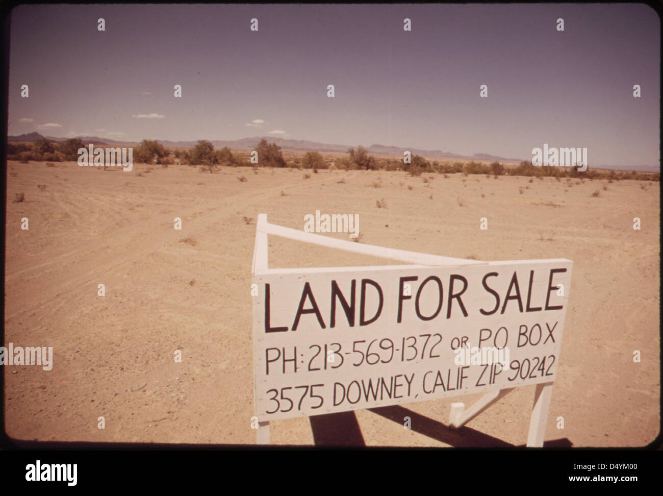 Desert real estate, May 1972 Stock Photo Alamy