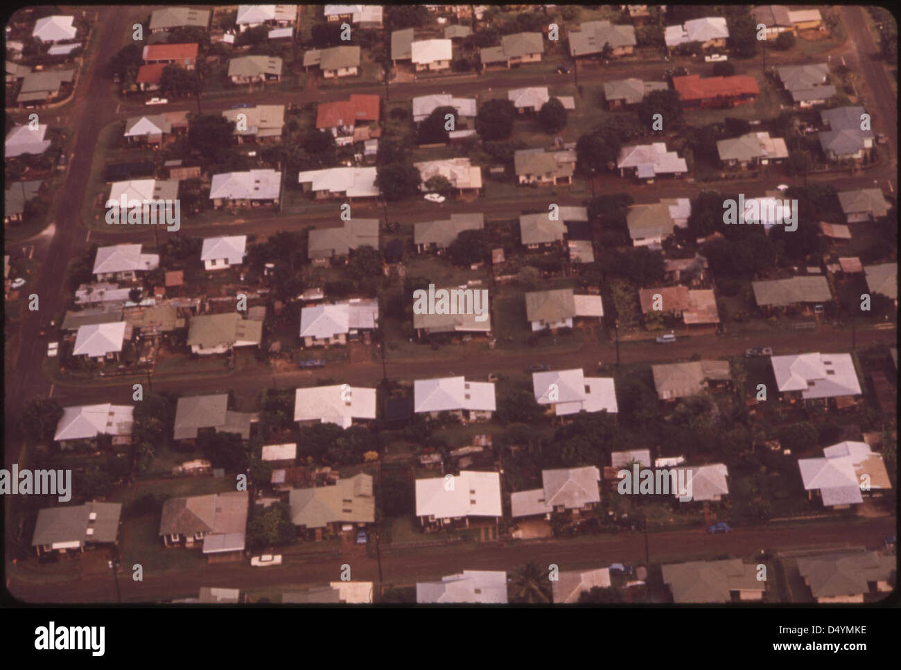 Housing development. Kauai grows sugar cane and pineapple is known as