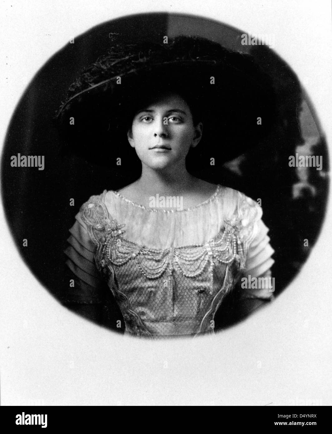 Portrait of Maud Louise Gates Drake, ca. 1905 Stock Photo