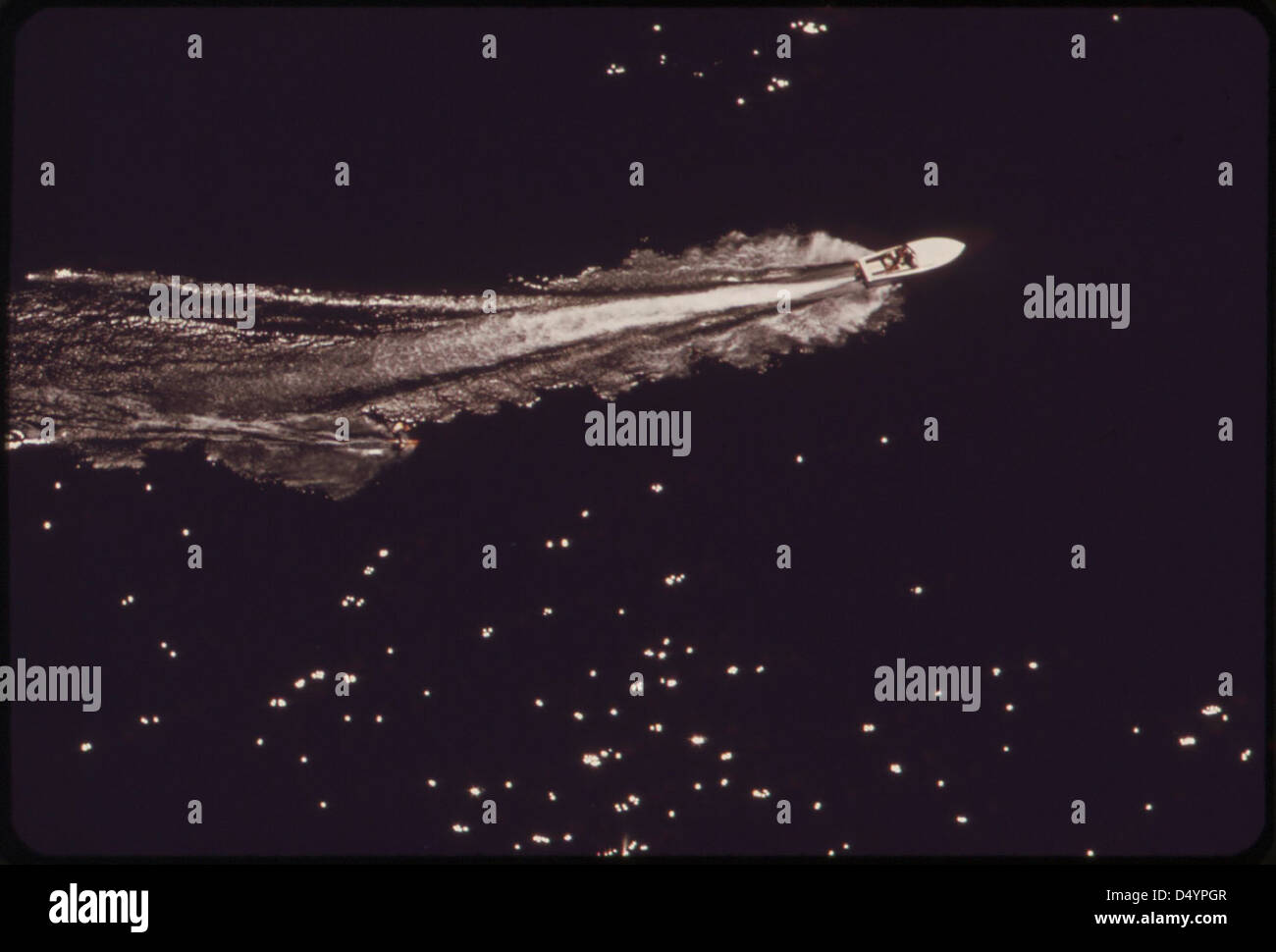 Boating on Lake Mead, May 1972 Stock Photo Alamy