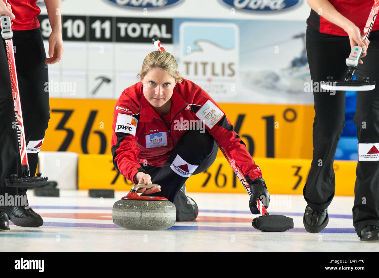 Sandra Gantenbein (SUI), MARCH 20, 2013 - Curling : World Women's ...