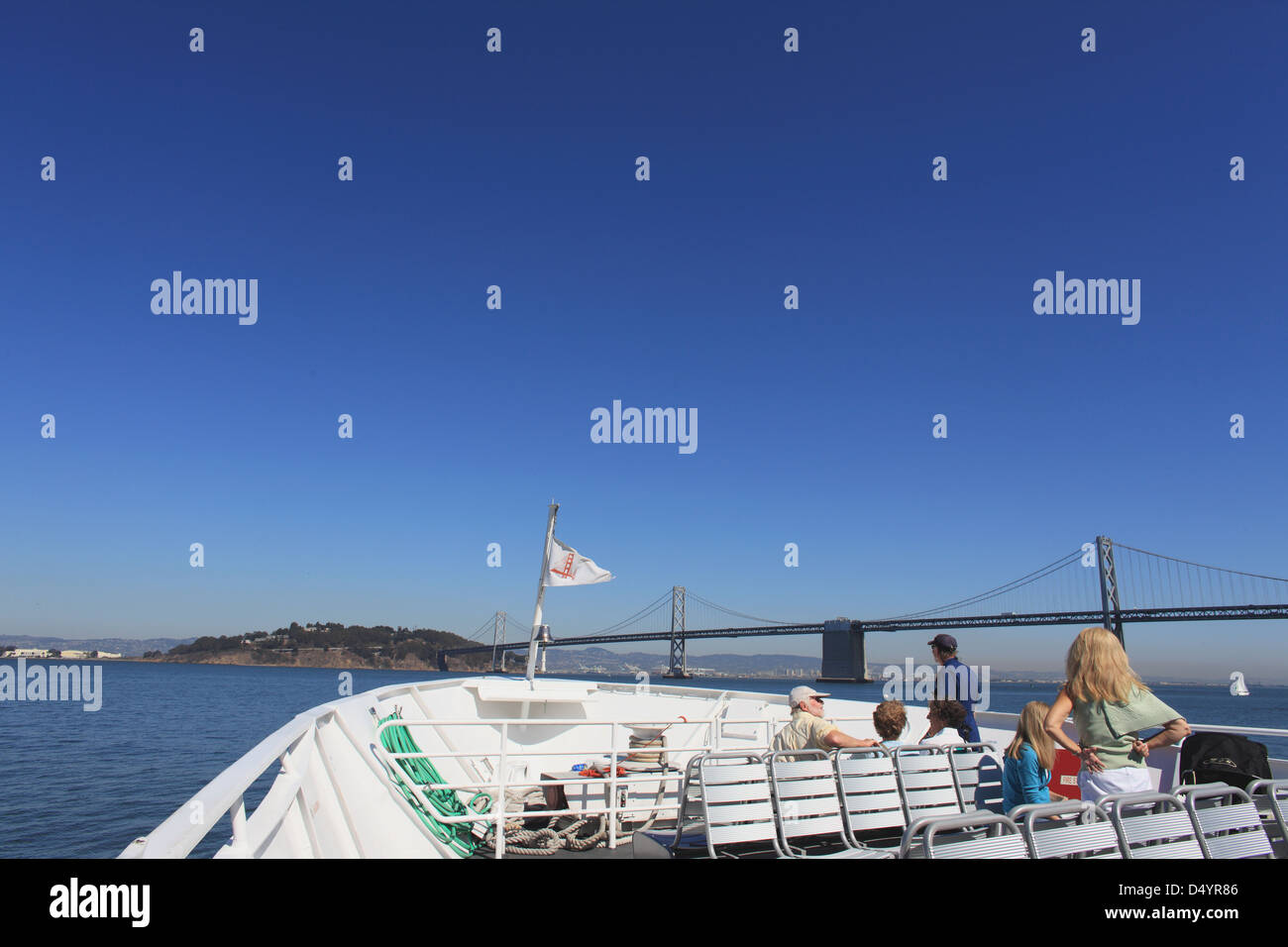 Boat sailing in San Francisco, USA Stock Photo Alamy