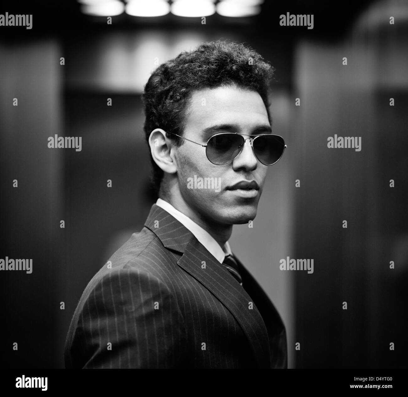 Young entrepreneur in modern Black and White Stock Photos & Images - Alamy