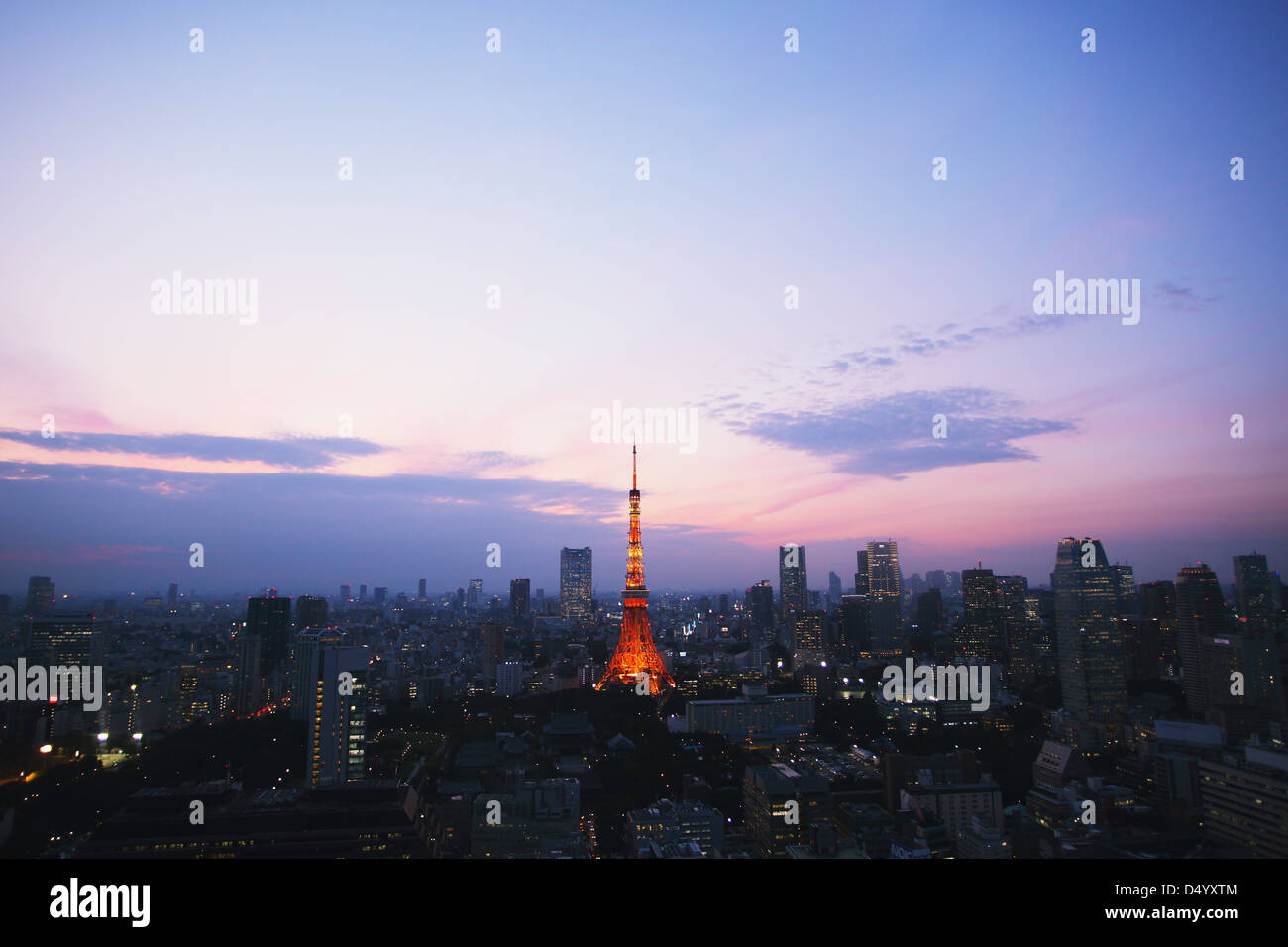 Tokyo tower cityscape hi-res stock photography and images - Alamy