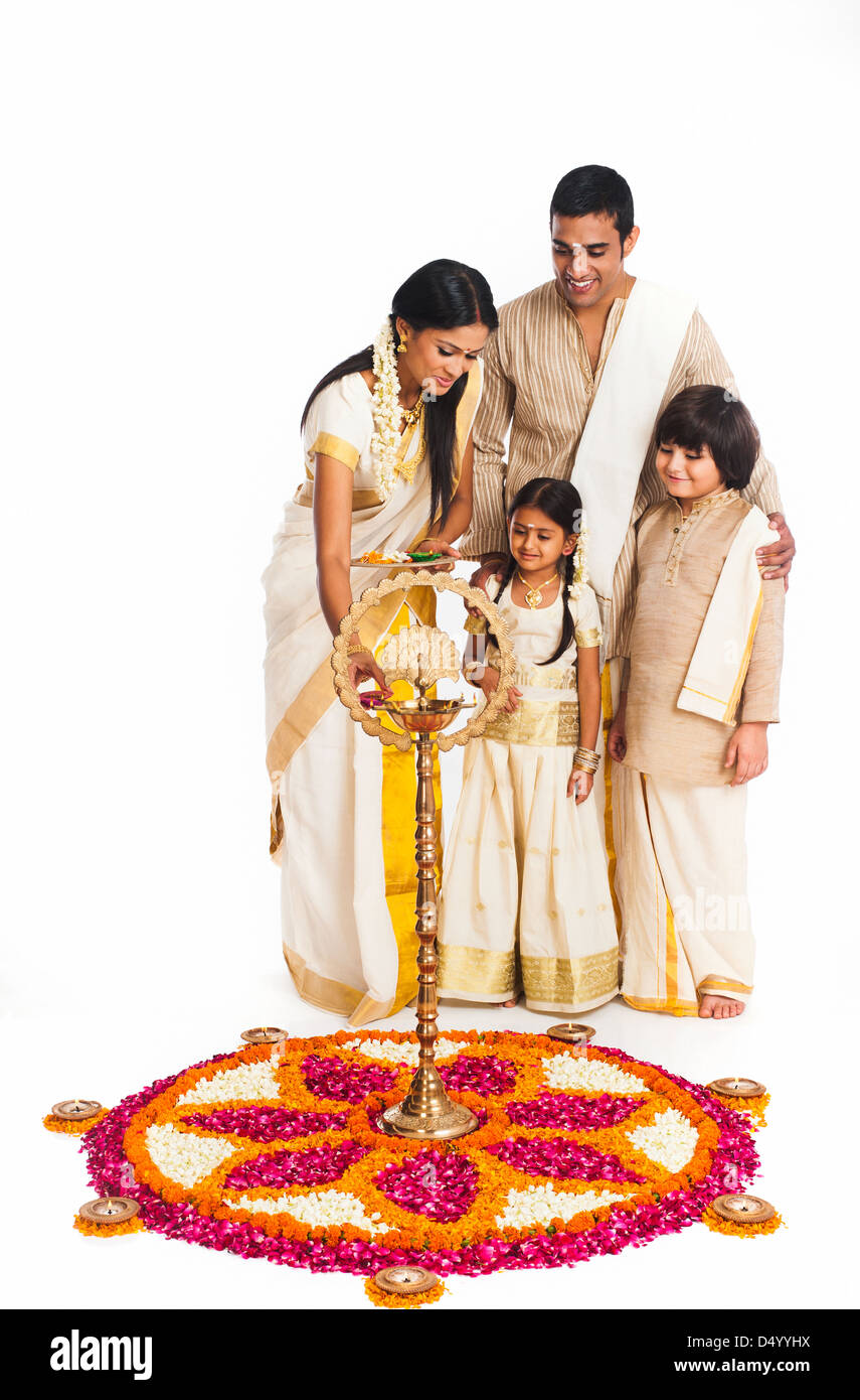 South indian family hi-res stock photography and images - Alamy
