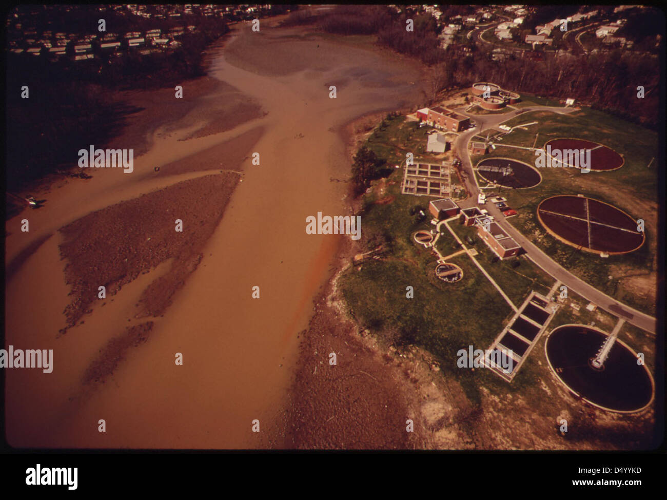 Aerial View Of The Occoquan Water Filtration Plant And The Occoquan