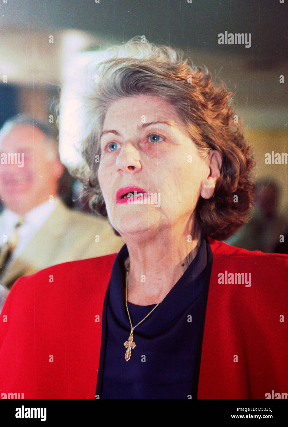 Convicted War Criminal Biljana Plavsic Stock Photo