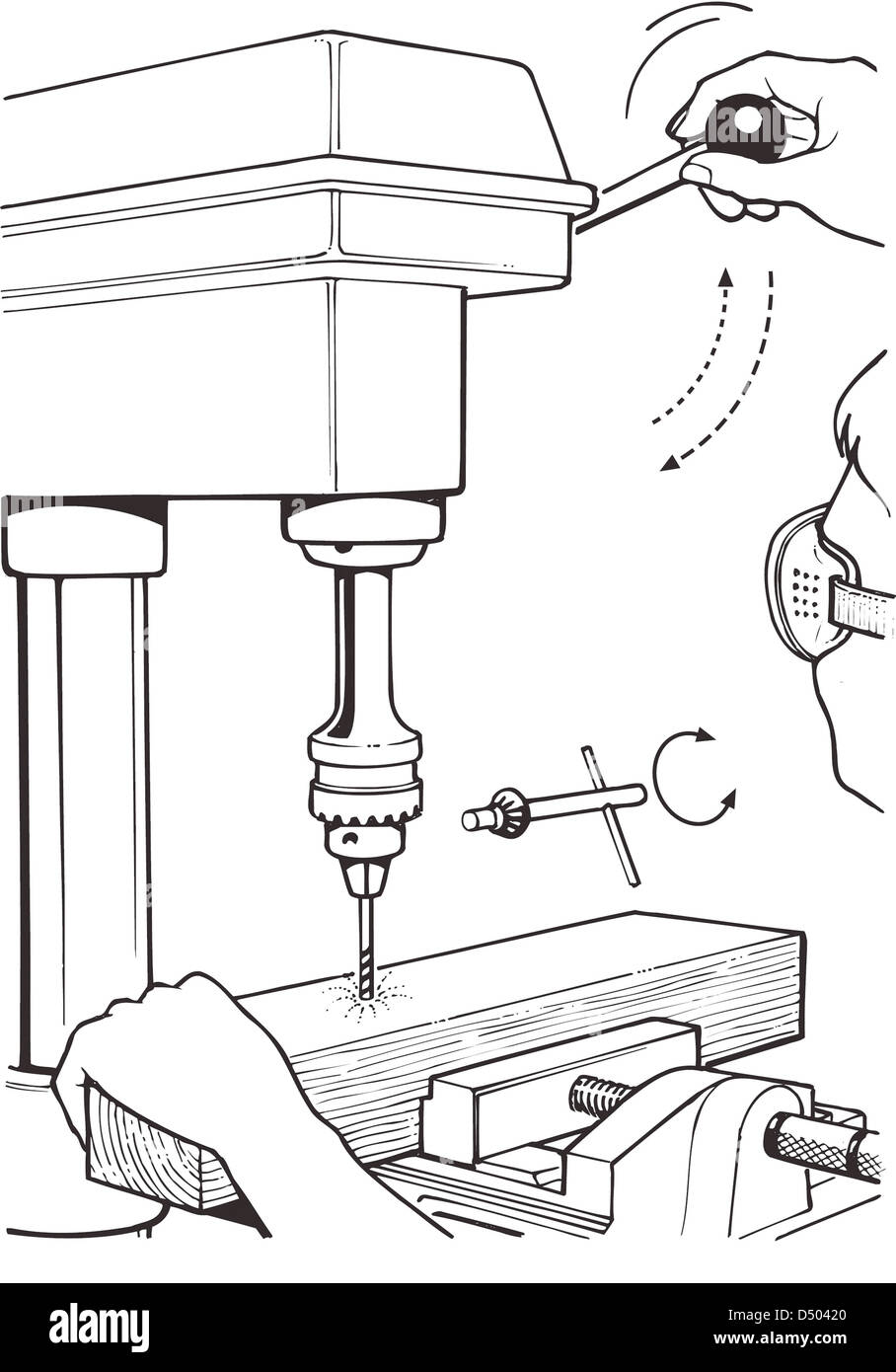 Pillar drill hires stock photography and images Alamy