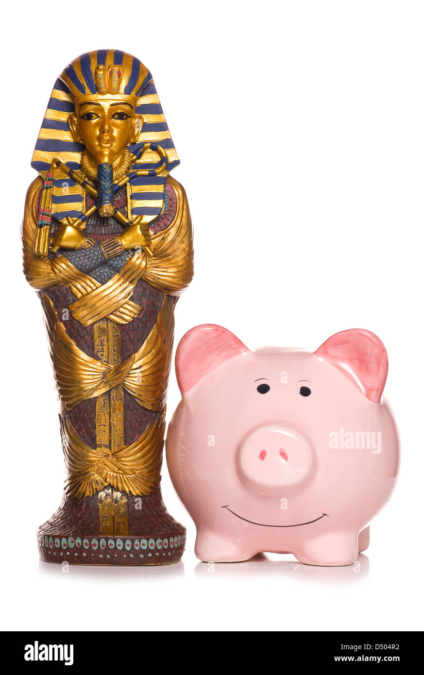saving for an Egyptian holiday studio cut out Stock Photo