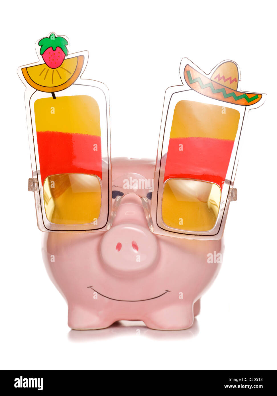 saving for a stag do holiday piggy bank studio cut out Stock Photo