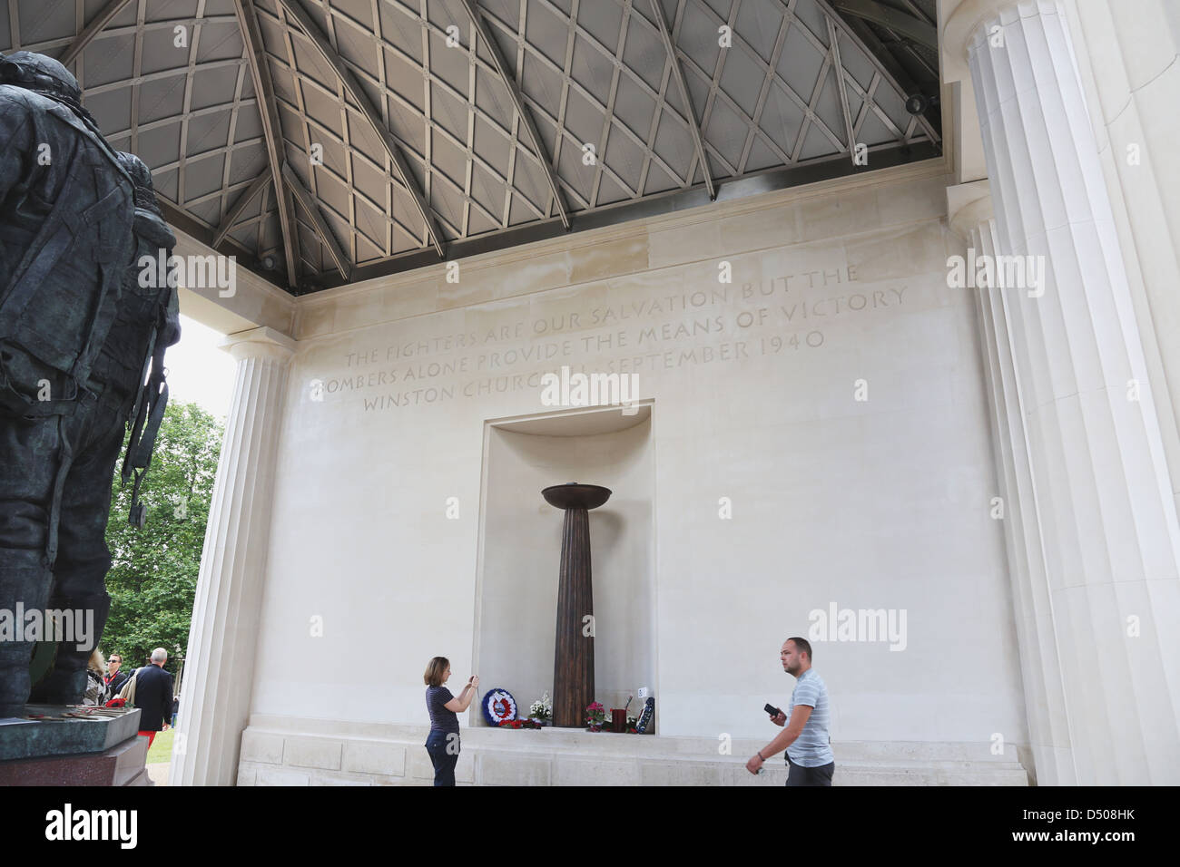 RAF Bomber Command Memorial at Green Park in London, England Stock Photo