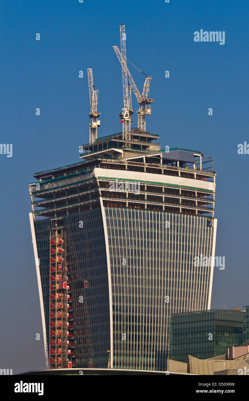 20 Fenchurch street construction, City of London Stock Photo - Alamy