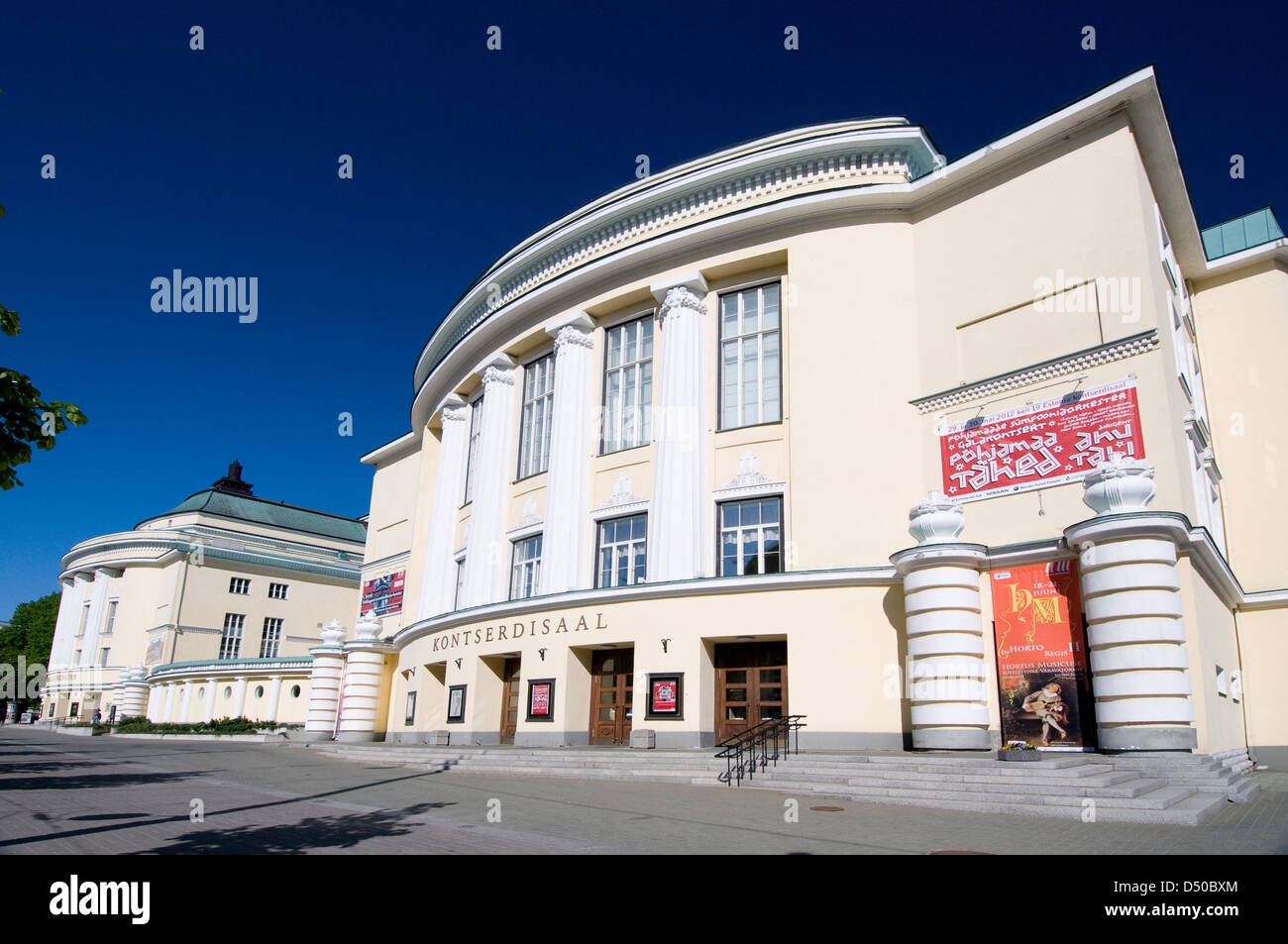 The Tallinn Opera House on Estonia pst  in Tallinn, Estonia, Baltic States Stock Photo