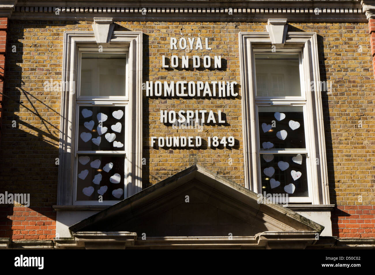The Royal London Homœopathic Hospital is now the Royal London Hospital for Integrated Medicine. Stock Photo
