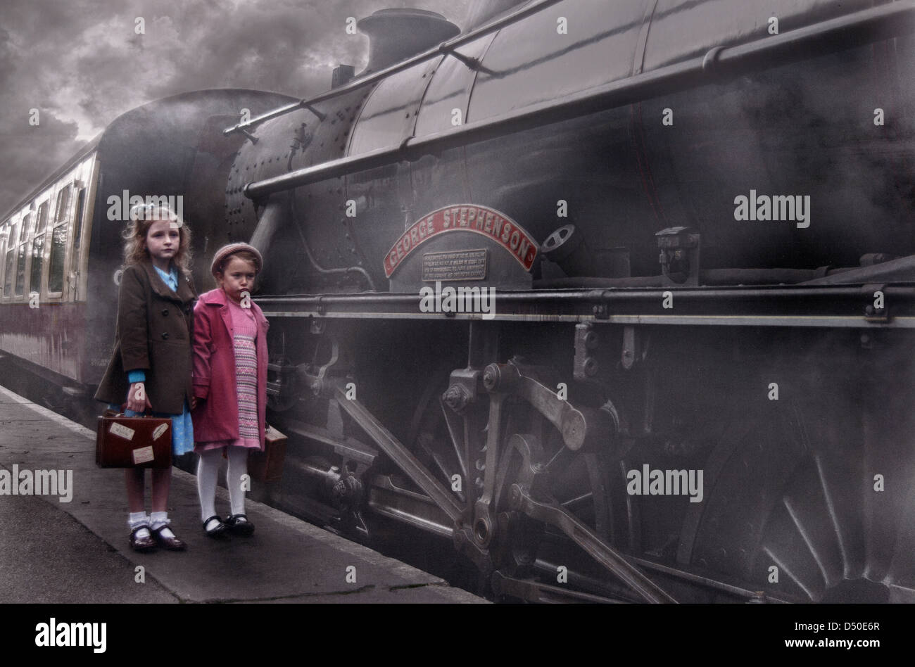 Evacuees, from WW2 Stock Photo - Alamy