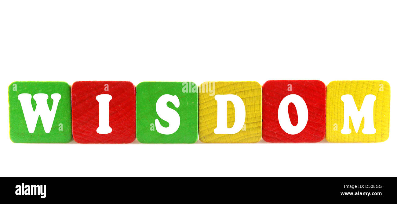 zdravo - isolated text in wooden building blocks Stock Photo
