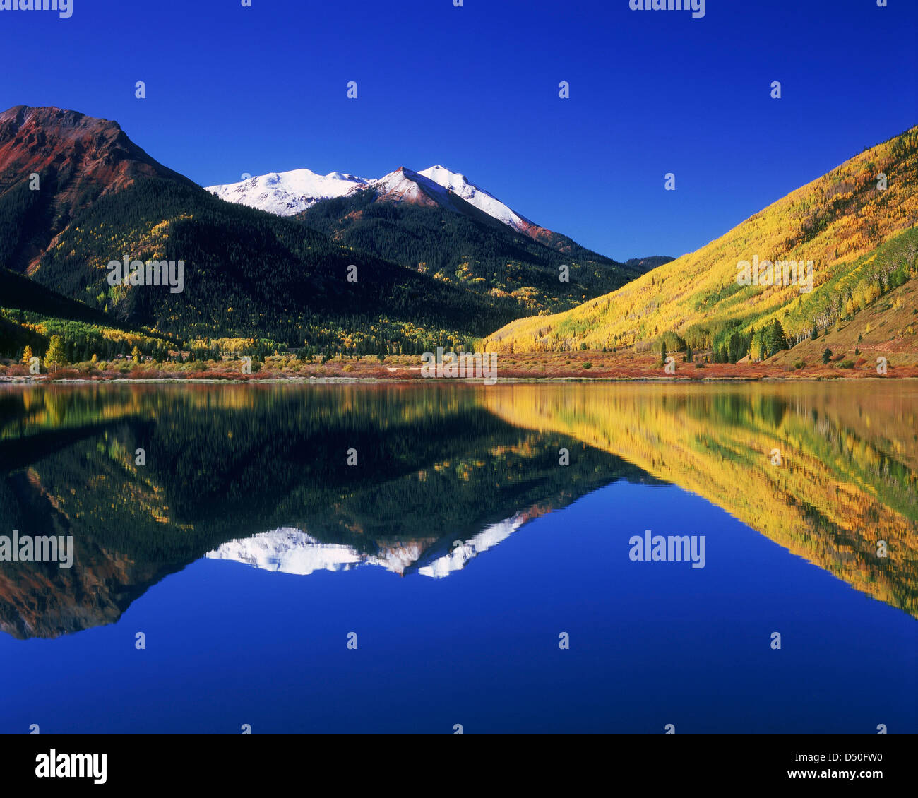 red mountain, crystal lake, san juan national forest, colorado Stock Photo