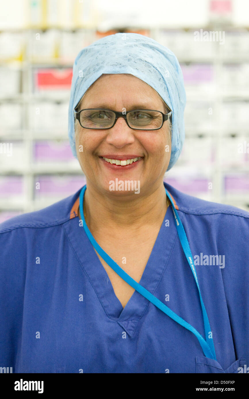 Hospital theatre sister NHS Surgery Stock Photo