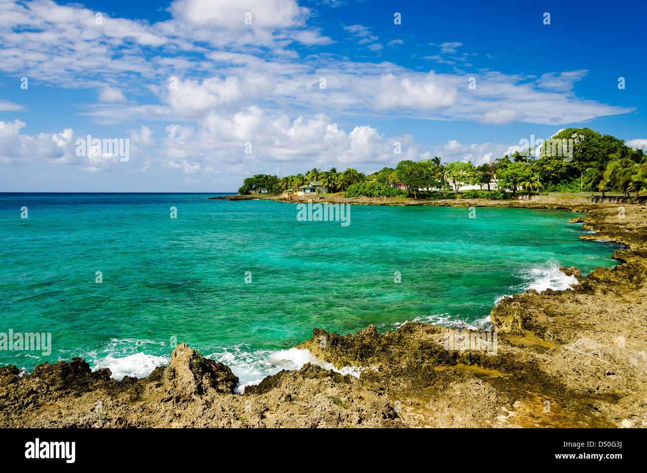 Beautiful Caribbean bay in San Andres, Colombia Stock Photo