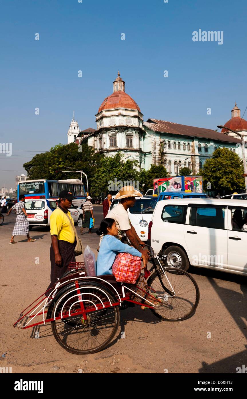 Yangon, Strandroad Stock Photo