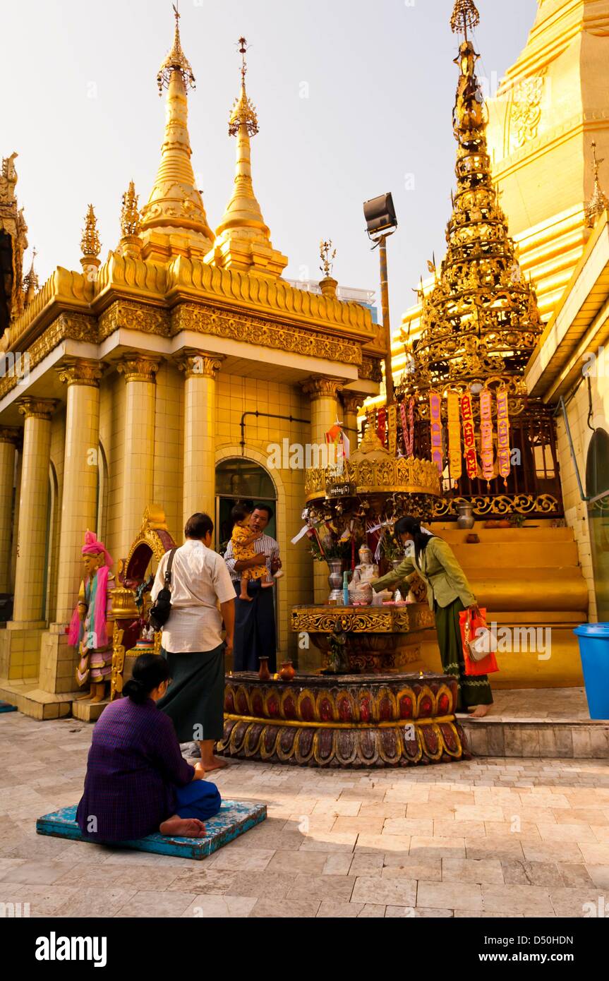 Yangon, Sule Pagoda Stock Photo