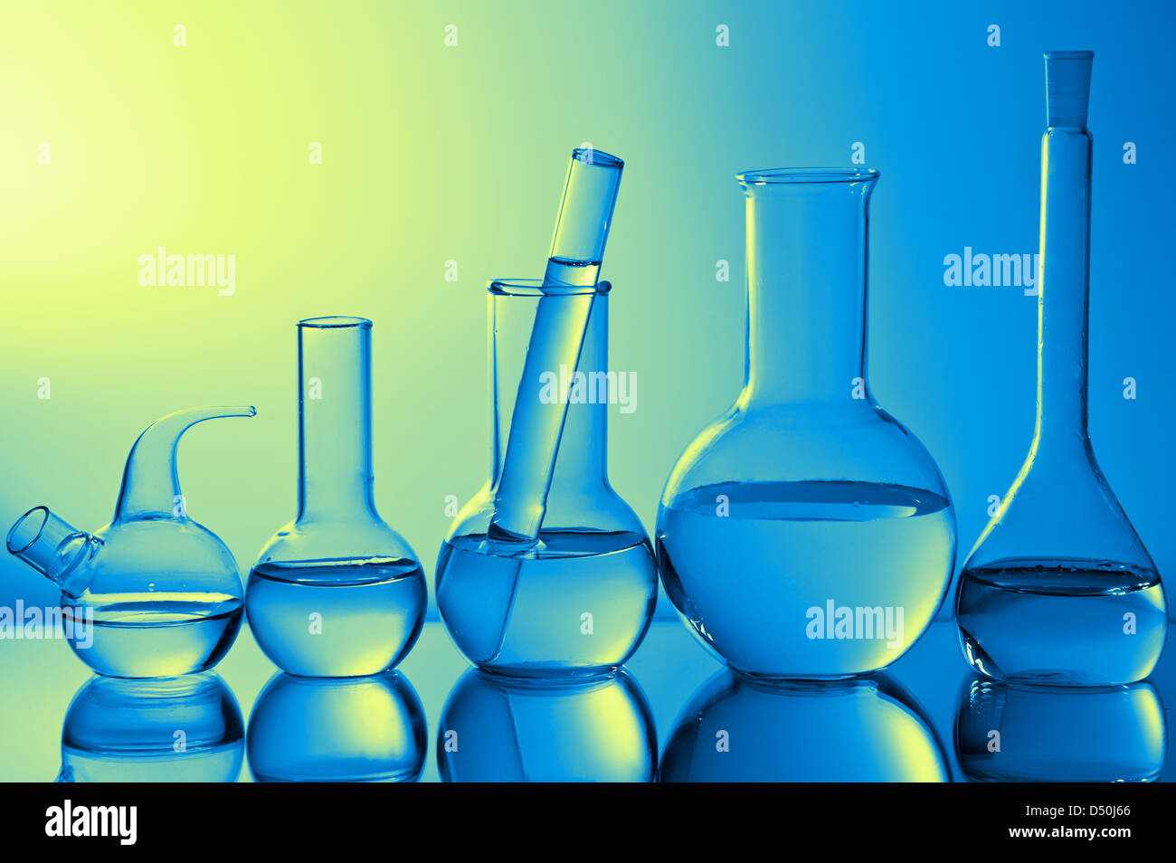 laboratory glassware Stock Photo