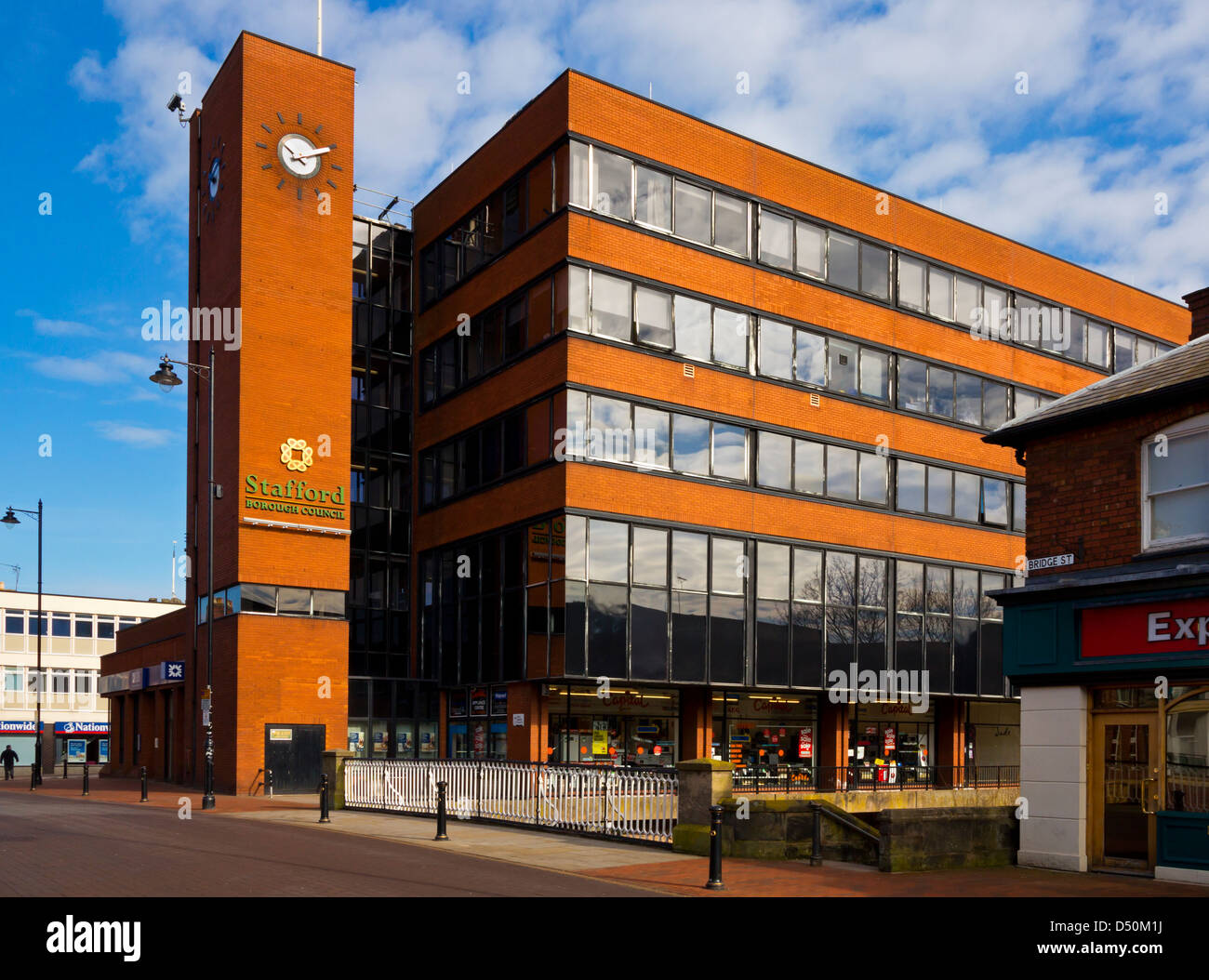 Exterior of Stafford Borough Council offices at the Civic Centre