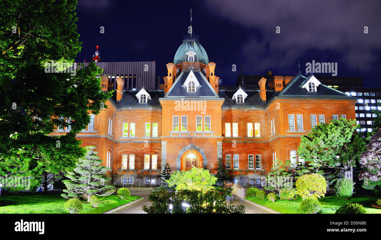 Former Hokkaido Government Office in Sapporo, Japan. Stock Photo