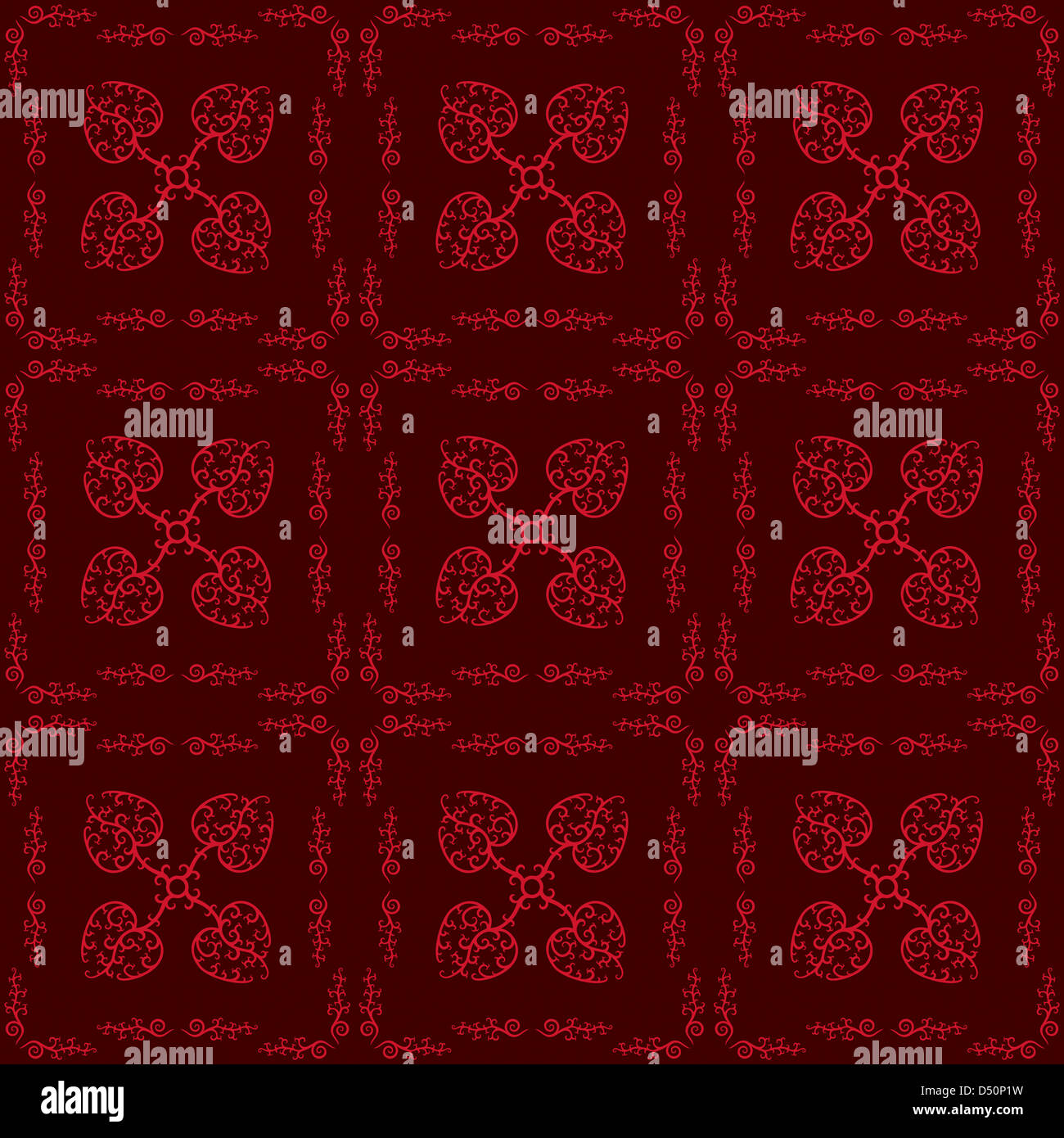 Vector Illustration of Heart Seamless Pattern - Original Design Stock ...