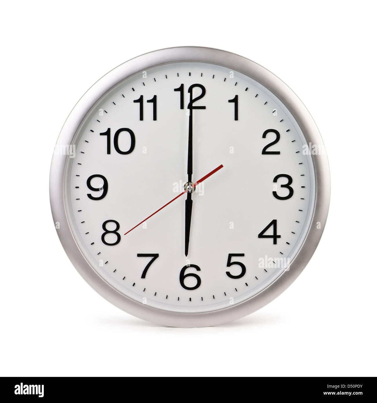 Round Office Clock Isolated On White Stock Photo Alamy round-office-clock-isolated-on-white-stock-photo-alamy