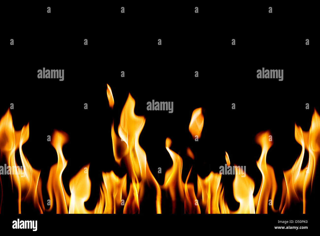 fire flame isolated on black background Stock Photo - Alamy
