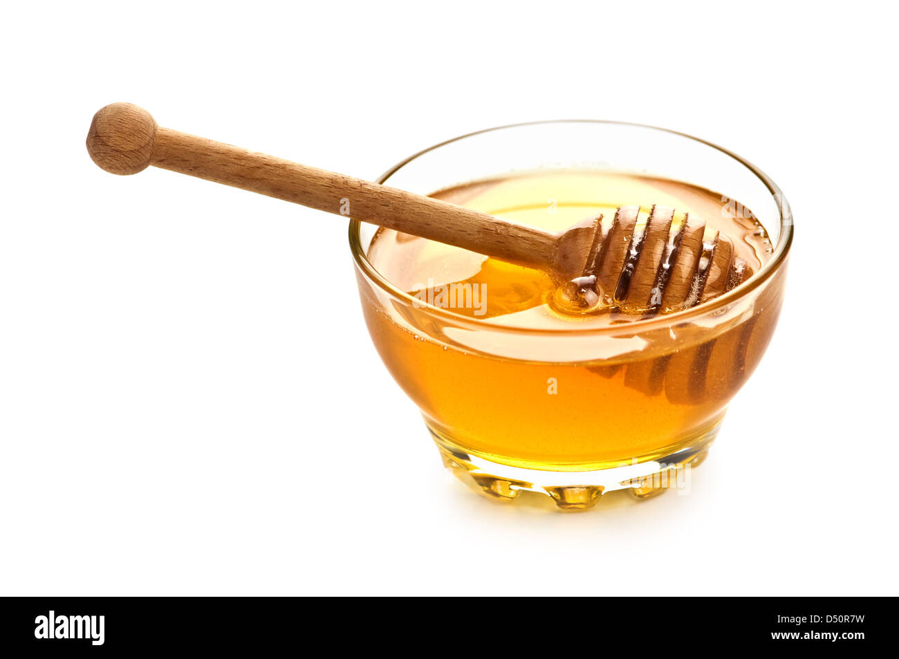 honey in glass jar isolated Stock Photo Alamy