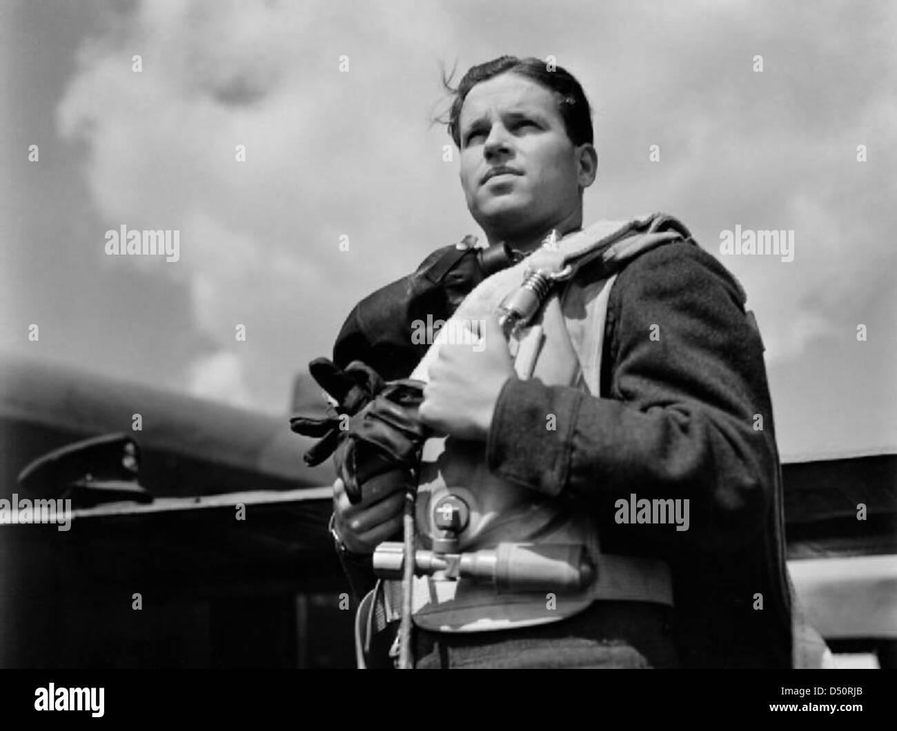 Wing Commander Guy Gibson VC, Commanding Officer of No. 617 Squadron (The Dambusters), May 1943. Stock Photo